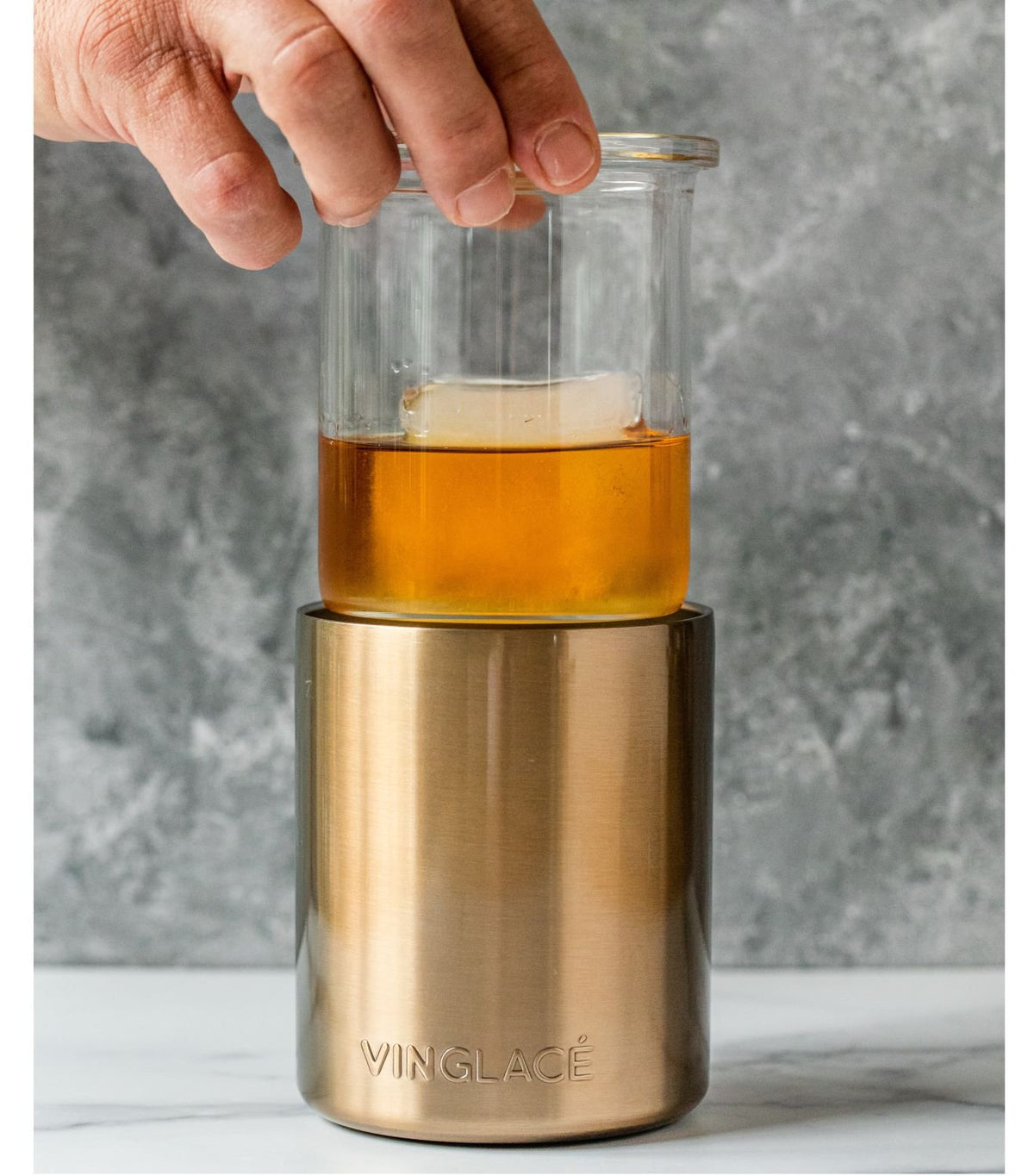 Glass Lined Whiskey Low Ball