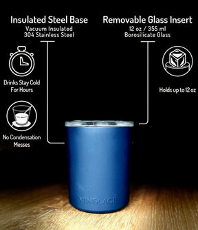 Glass Lined Whiskey Low Ball